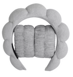 Soft Plush Skincare Headband & Wristband Set
