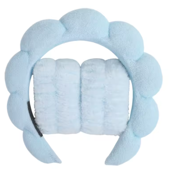 Soft Plush Skincare Headband & Wristband Set