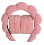 Soft Plush Skincare Headband & Wristband Set