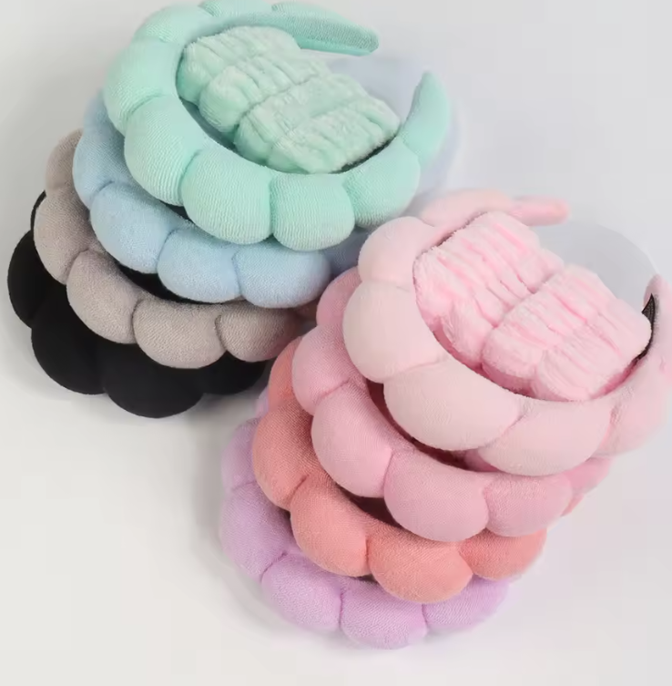 Soft Plush Skincare Headband & Wristband Set