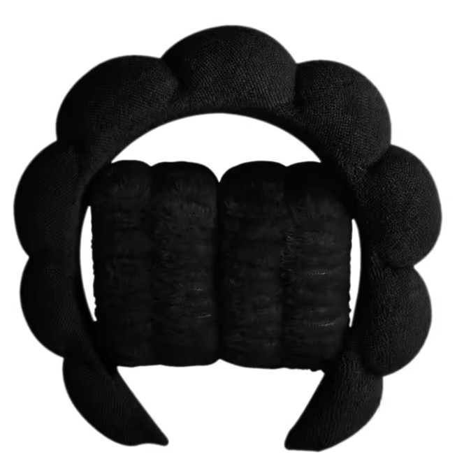 Soft Plush Skincare Headband & Wristband Set