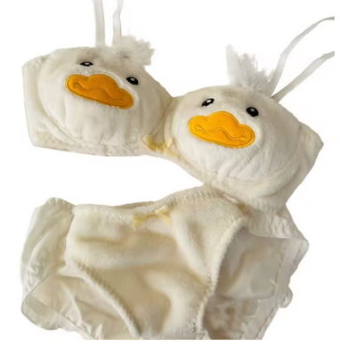 Panda Plush Bra & Panty Set